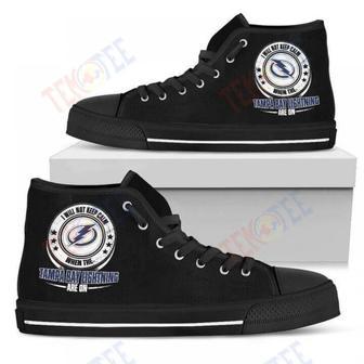 Mens Womens I Will Not Keep Calm Amazing Sporty Tampa Bay Lightning High Top Shoes | Favorety DE