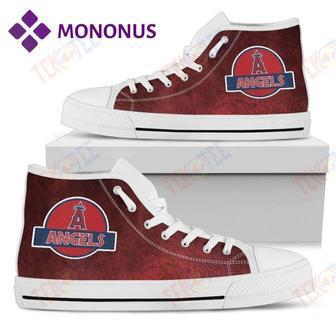 Mens Womens Jurassic Park Los Angeles Angels High Top Shoes White For Men And Women Nice And Comfortable | Favorety AU