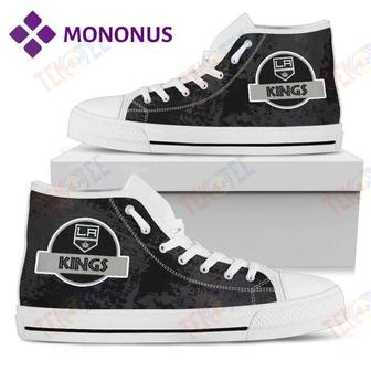 Mens Womens Jurassic Park Los Angeles Kings High Top Shoes White For Men And Women Nice And Comfortable | Favorety