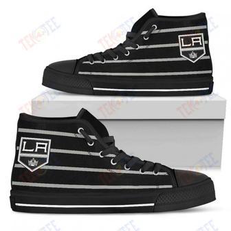 Mens Womens Los Angeles Kings High Top Shoes Edge Straight Perfect Circle Shoes | Favorety CA