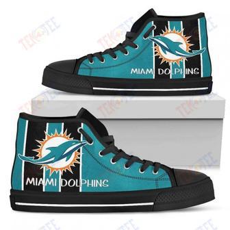 Mens Womens Miami Dolphins High Top Shoes Steaky Trending Fashion Sporty Shoes For Men Custom Shoes | Favorety DE