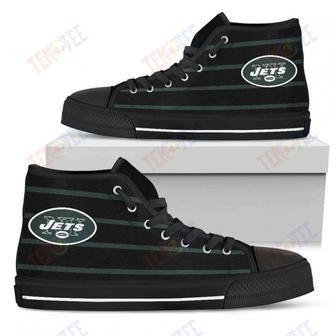 Mens Womens New York Jets High Top Shoes Edge Straight Perfect Circle Shoes | Favorety DE