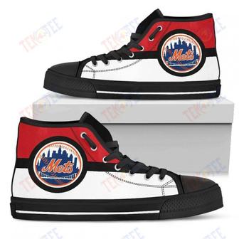 Mens Womens New York Mets High Top Shoes Bright Colours Open Sections Great | Favorety