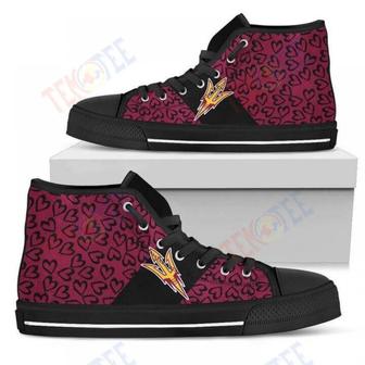 Mens Womens Perfect Cross Color Absolutely Nice Arizona State Sun Devils High Top Shoes | Favorety