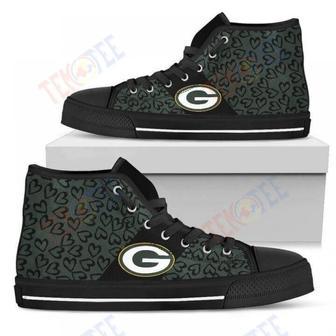 Mens Womens Perfect Cross Color Absolutely Nice Green Bay Packers High Top Shoes | Favorety UK