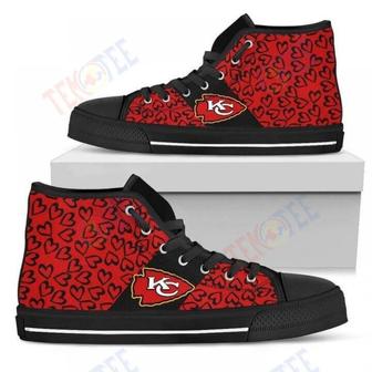Mens Womens Perfect Cross Color Absolutely Nice Kansas City Chiefs High Top Shoes | Favorety