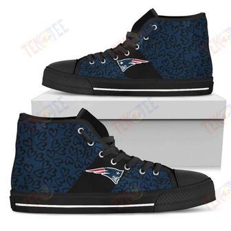 Mens Womens Perfect Cross Color Absolutely Nice New England Patriots High Top Shoes | Favorety DE