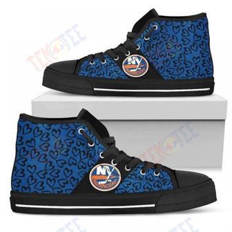 Mens Womens Perfect Cross Color Absolutely Nice New York Islanders High Top Shoes | Favorety AU