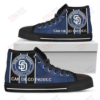 Mens Womens San Diego Padres High Top Shoes Steaky Trending Fashion Sporty Shoes | Favorety