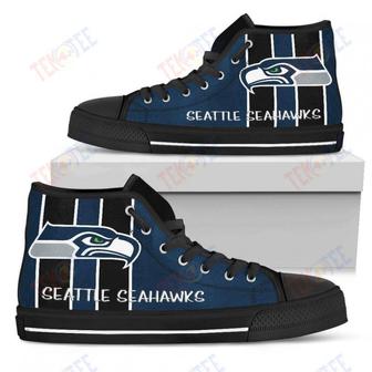 Mens Womens Seattle Seahawks High Top Shoes Steaky Trending Fashion Sporty Shoes For Men Custom | Favorety UK