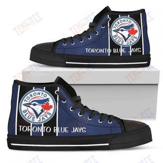 Mens Womens Toronto Blue Jays High Top Shoes Steaky Trending Fashion Sporty Shoes | Favorety AU