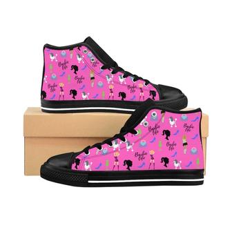 Pink Girly Kawaii Style Barbie Life Women'S Sneakers Kawaii Pastel Goth Cute Cute Style High Top | Favorety