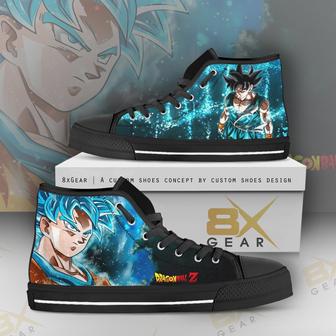 Son Goku Dragon Ball Anime High Top Shoes Design Sneakers Gift Idea | Favorety