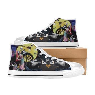 The Nightmare Before Christmas Jack Skellington Canvas Shoes Birthday Father’S Day White High | Favorety