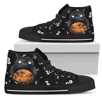 Totoro Sneakers Ghibli Hight Top Shoes Fan Gift Idea High Top Shoes | Favorety