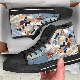 Wonder Woman Custom Movie Shoes Superhero Custom Wonder Women Dc Comics Shoes Black High Top Shoes | Favorety CA