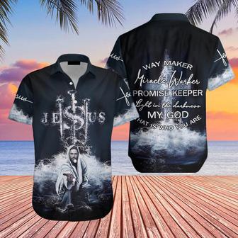 Awesome Easter Jesus Way Maker Hawaiian Shirts For Men And Women - Seseable