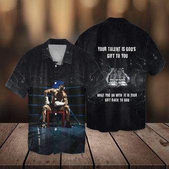 Boxing Jesus Your Talent Is God's Gift To You What You Do With It Is Your Gift Back To God Hawaiian Shirt - Seseable