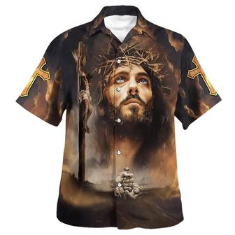 Crucifixion Of Jesus Hawaiian Shirts For Men And Women - Seseable