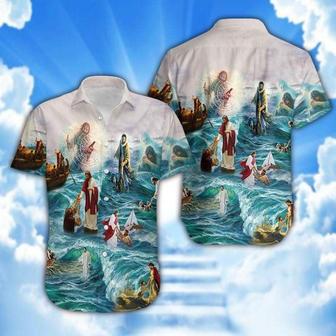 Easter Jesus God Save Our Life Hawaiian Shirt - Christian Hawaiian Shirts For Men & Women - Seseable
