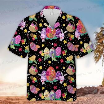Easter Rabbit And Egg Hawaiian Shirt - Easter Hawaiian Shirts For Men & Women - Seseable