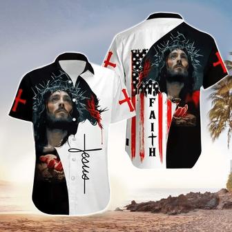 Faith Jesus Hawaiian Shirt - Christian Hawaiian Shirts For Men & Women - Seseable