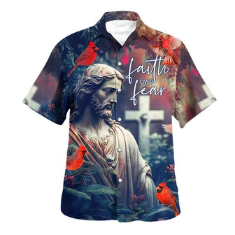 Faith Over Fear Hummingbird Hawaiian Shirts For Men And Women - Seseable