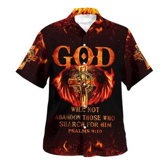 God Will Not Abandon Those Who Search For Him Jesus Cross Hawaiian Shirts For Men And Women - Seseable