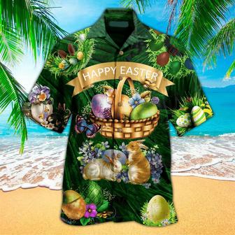 Happy Easter Rabbit Hawaiian Shirt 1 - Easter Hawaiian Shirts For Men & Women - Seseable