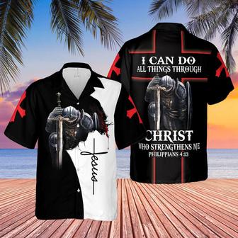 I Can Do All Thing Through Christ Jesus Hawaiian Shirt - Christian Hawaiian Shirt for Men Women - Seseable