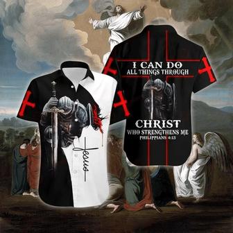 I Can Do All Thing Through Christ Jesus Hawaiian Shirt - Christian Hawaiian Shirts For Men & Women - Seseable
