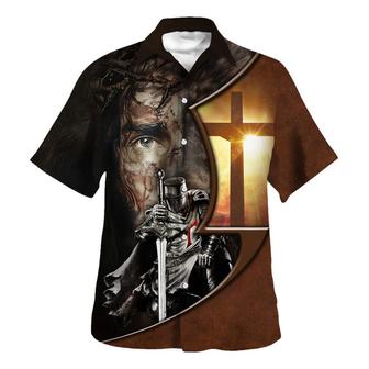 Jesus A Child Of God A Man Of Faith A Warrior Of Christ Hawaiian Shirt - Seseable