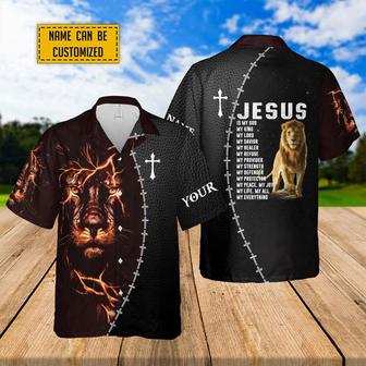 Jesus Is My God My King My Everything Custom Name Hawaiian Shirts - Seseable
