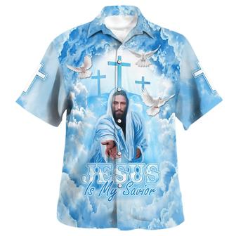 Jesus Is My Savior Hand Of God Hawaiian Shirts For Men & Women - Seseable
