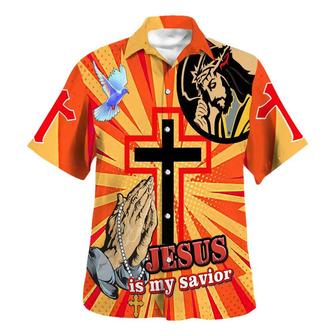 Jesus Is My Savior Jesus Pray Cross Hawaiian Shirts For Men & Women - Seseable