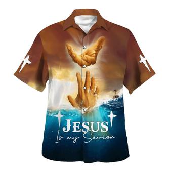 Jesus Is My Savior Take My Hand God Hawaiian Shirts For Men & Women - Seseable