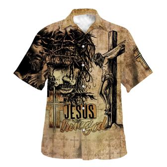 Jesus Is The True God Hawaiian Shirt Crucifixion Of Jesus Hawaiian Shirts For Men & Women - Seseable