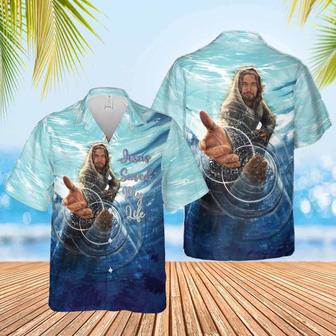 Jesus Saved My Life Hawaiian Shirt - Christian Hawaiian Shirts For Women Men - Seseable