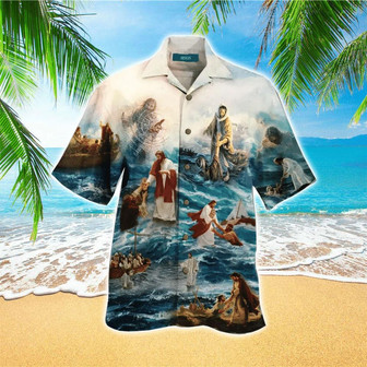 Jesus Saved My Life Jesus Hawaiian Shirt - Christian Hawaiian Shirts For Men & Women - Seseable