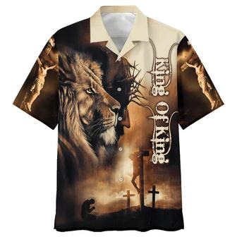 Jesus The King Of King Hawaiian Shirt - Best Hawaiian Shirts - Christian Hawaiian Shirt - Seseable
