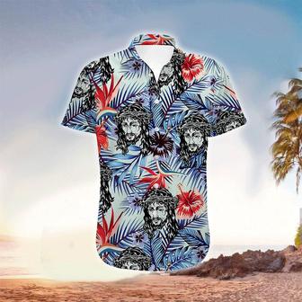 Jesus Tropical Hawaiian Shirt - Christian Hawaiian Shirts For Men & Women - Seseable