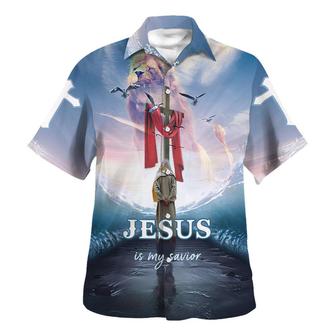Jesus Walking On The Water Hawaiian Shirt - Seseable