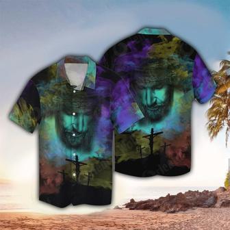 Jesus Water Color Hawaiian Shirt - Christian Hawaiian Shirts For Men & Women - Seseable