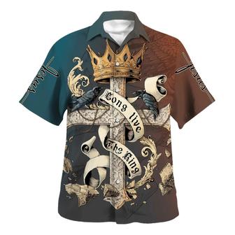 Long Live The King Hawaiian Shirt - Christian Hawaiian Shirt - Best Hawaiian Shirts - Seseable