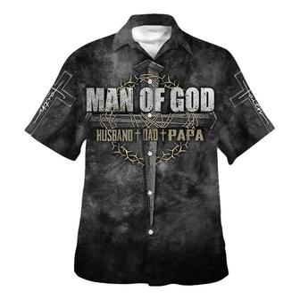 Man Of God Husband Dad Papa Hawaiian Shirt - Christian Hawaiian Shirt - Religious Hawaiian Shirts - Seseable