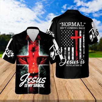 Normal Isn't Coming Back Jesus Is Hawaiian Shirts - Religious Hawaiian Shirts - Hawaiian Christian For Men Women - Seseable