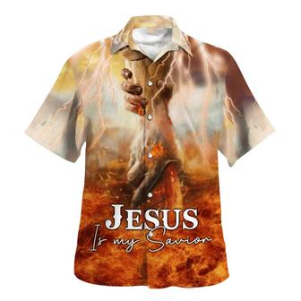 The Hand Of God Jesus Is My Savior Hawaiian Shirts For Men & Women - Seseable