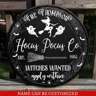 Hocus Pocus Co Custom Round Wood Sign - Thegiftio UK