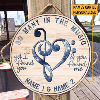 So many In The Music Custom Round Wood - Thegiftio