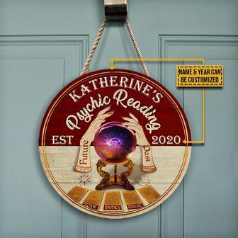 Tarot Psychic Reading Custom Round Wood Sign - Thegiftio UK